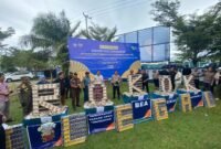 Pemusnahan Barang Bakti Rokok Ilegal 