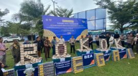 Pemusnahan Barang Bakti Rokok Ilegal 