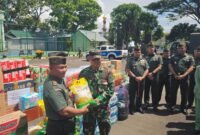 Bantuan 5,5 ton beras hingga seribu lebih biskuit diberangkatkan melalui jalur darat, 15 personel dikerahkan untuk pengawalan sepanjang 15 jam perjalanan