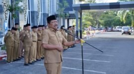 Apel Perdana 2026 Pemprov Bengkulu dipimpin Wakil Gubernur Mian menegaskan ASN harus meningkatkan kinerja dan fokus membantu rakyat.