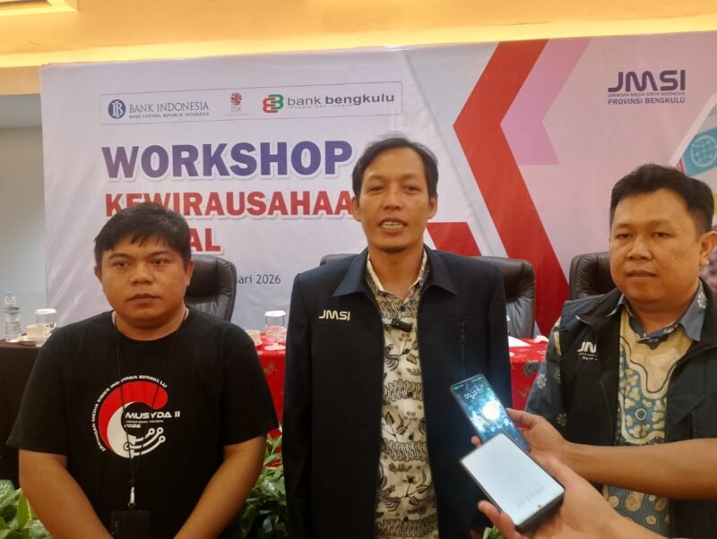 media Dedi Hardiansyah Putra resmi terpilih sebagai Ketua JMSI Bengkulu periode 2026–2031. Ia menegaskan komitmen sinkronisasi program JMSI dengan program “Bantu Rakyat” Pemprov Bengkulu demi kemajuan daerah dan kesejahteraan masyarakat.