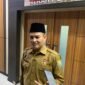 SAMPAIKAN: Sekretaris Daerah Provinsi Bengkulu, Herwan Antoni, menjelaskan Pemprov Bengkulu Resmi Berlakukan WFH Setiap Jumat Mulai 17 April 2026. (Rabu-15-04-2026)--HANDI//MBG.