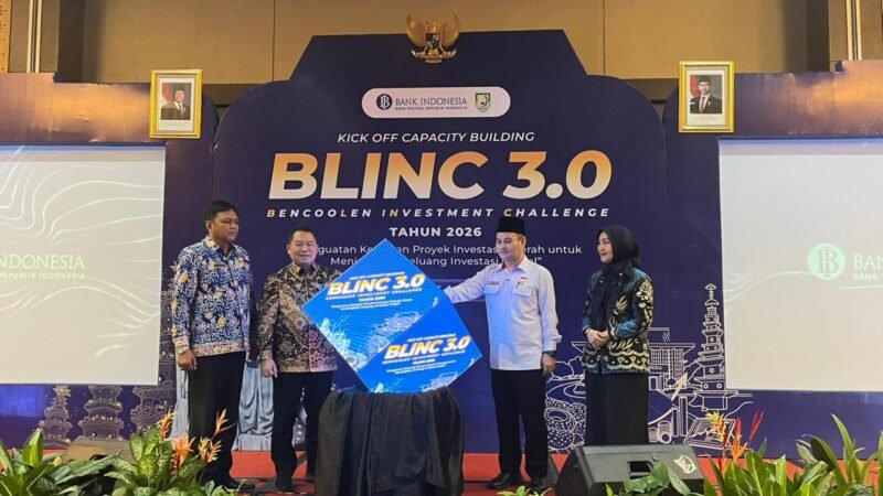 Pemprov Bengkulu melalui BLINC 3.0 mulai menyiapkan proyek investasi siap jual untuk menarik investor global dan mendorong pertumbuhan ekonomi hingga 8 persen.