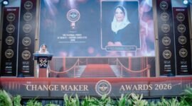 Destita Khairilisani raih Change Maker Awards 2026 atas komitmennya memperjuangkan kebijakan kesehatan dan pemerataan layanan medis bagi masyarakat Bengkulu.
