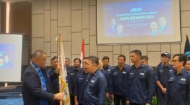 PELANTIKAN: Pengurus JMSI Bengkulu periode 2025–2030 resmi dilantik, pada Senin 27 April 2026.  Siap hadapi tantangan AI, hoaks, dan memperkuat industri media siber melalui kolaborasi strategis. Foto: HANDI//MBG.