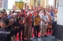 TIBA: Kajati Bengkulu Saiful Bahri Siregar tiba di Bengkulu disambut Forkopimda. Kamis-30-04-2026.-- FOTO//WINDI.