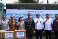 PT Pelindo Regional 2 Bengkulu bersama Satgas BUMN dan Lanal Bengkulu menyalurkan bantuan sosial bagi korban banjir di Kabupaten Lebong sebagai bentuk kepedulian dan dukungan pemulihan pasca bencana.