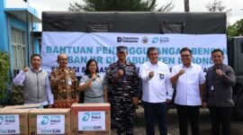 PT Pelindo Regional 2 Bengkulu bersama Satgas BUMN dan Lanal Bengkulu menyalurkan bantuan sosial bagi korban banjir di Kabupaten Lebong sebagai bentuk kepedulian dan dukungan pemulihan pasca bencana.