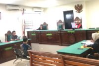 SIDANG: Sidang tindak pidana ringan (tipiring) yang menjerat Wakil Rektor III Universitas Dehasen (UNIVED) Bengkulu, Yode Arliando, telah digelar di Pengadilan Negeri Bengkulu, (Jumat, 22 Mei 2026)-- FOTO:  Handi//MBG.