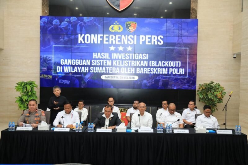 Bareskrim Polri memastikan blackout Sumatera bukan akibat sabotase. Gangguan listrik massal diduga dipicu cuaca ekstrem dan kerusakan teknis jaringan transmisi di Jambi.