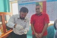 MUSNAHKAN : Tsk pengedar narkoba yang diamankan Polda Bengkulu, sekalian pemusnahan barang bukti.