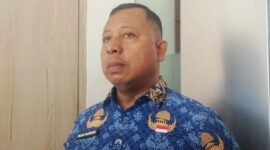 SAMPAIKAN: Kadis PUPR Provinsi Bengkulu Tejo suroso, menyatkan program Sistem Penyediaan Air Minum (SPAM) Regional Kobema akhirnya mulai diuji coba Pemerintah Provinsi Bengkulu.  (RABU-03-06-2026)-- FOTO: HANDI//MBG.