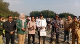 Pemkab Bengkulu Tengah menanam 1.000 bibit mangrove dan melepas 100 tukik di pesisir Pondok Kelapa sebagai upaya mencegah abrasi dan menjaga kelestarian ekosistem laut.