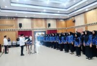 Pemerintah Provinsi Bengkulu melantik 164 ASN dalam jabatan fungsional. Sekda Herwan Antoni mengingatkan ASN agar meninggalkan budaya ngopi dan bermain TikTok saat jam kerja demi meningkatkan pelayanan publik.