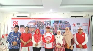 Handi pratama, Foto bersama ketua PMI Bengkulu Herwan Antoni